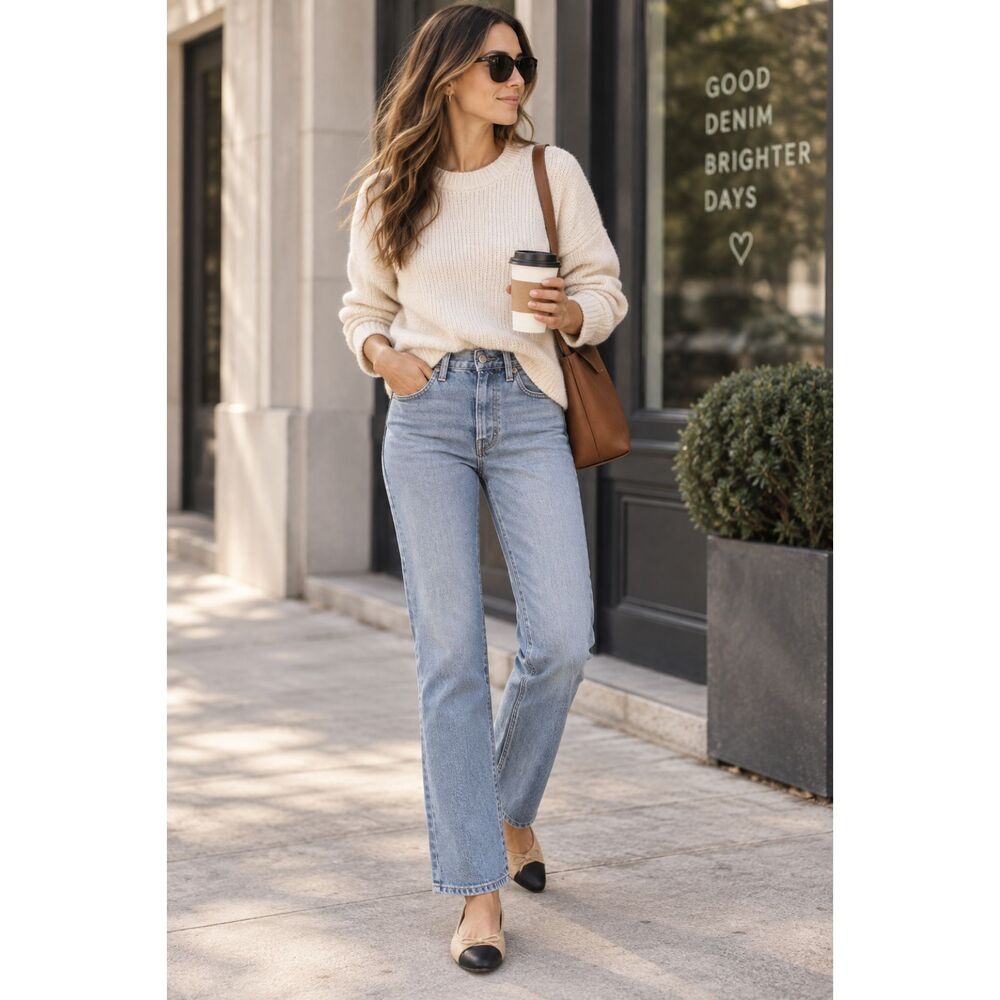 Madewell Stovepipe Straight Leg Jeans Women’s 24 Light Wash Vintage Denim
